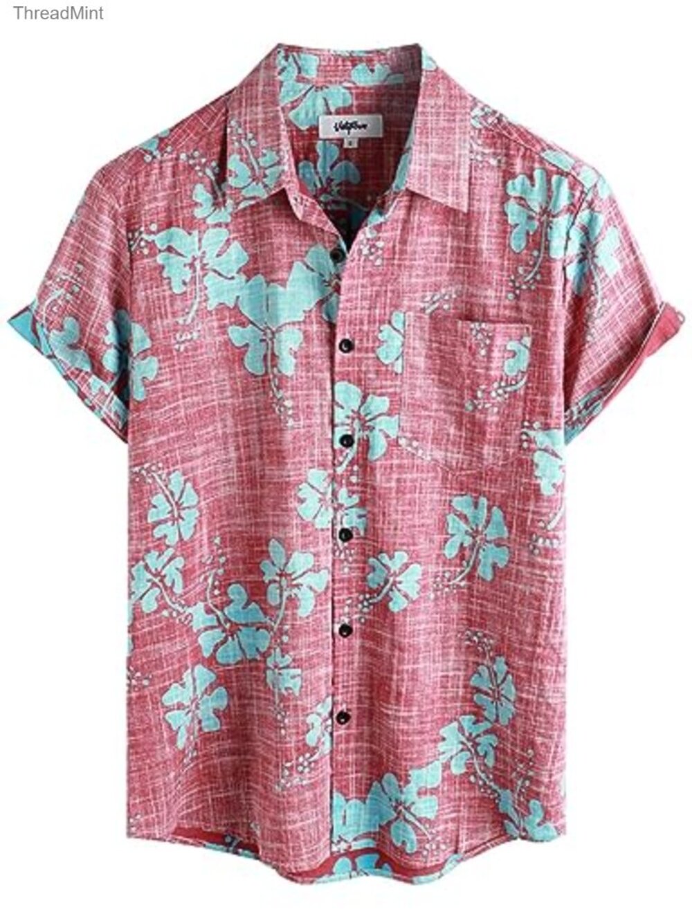 Mens Hawaiian Shirt Summer Short Sleeve Button Down Casual Camp Shirt